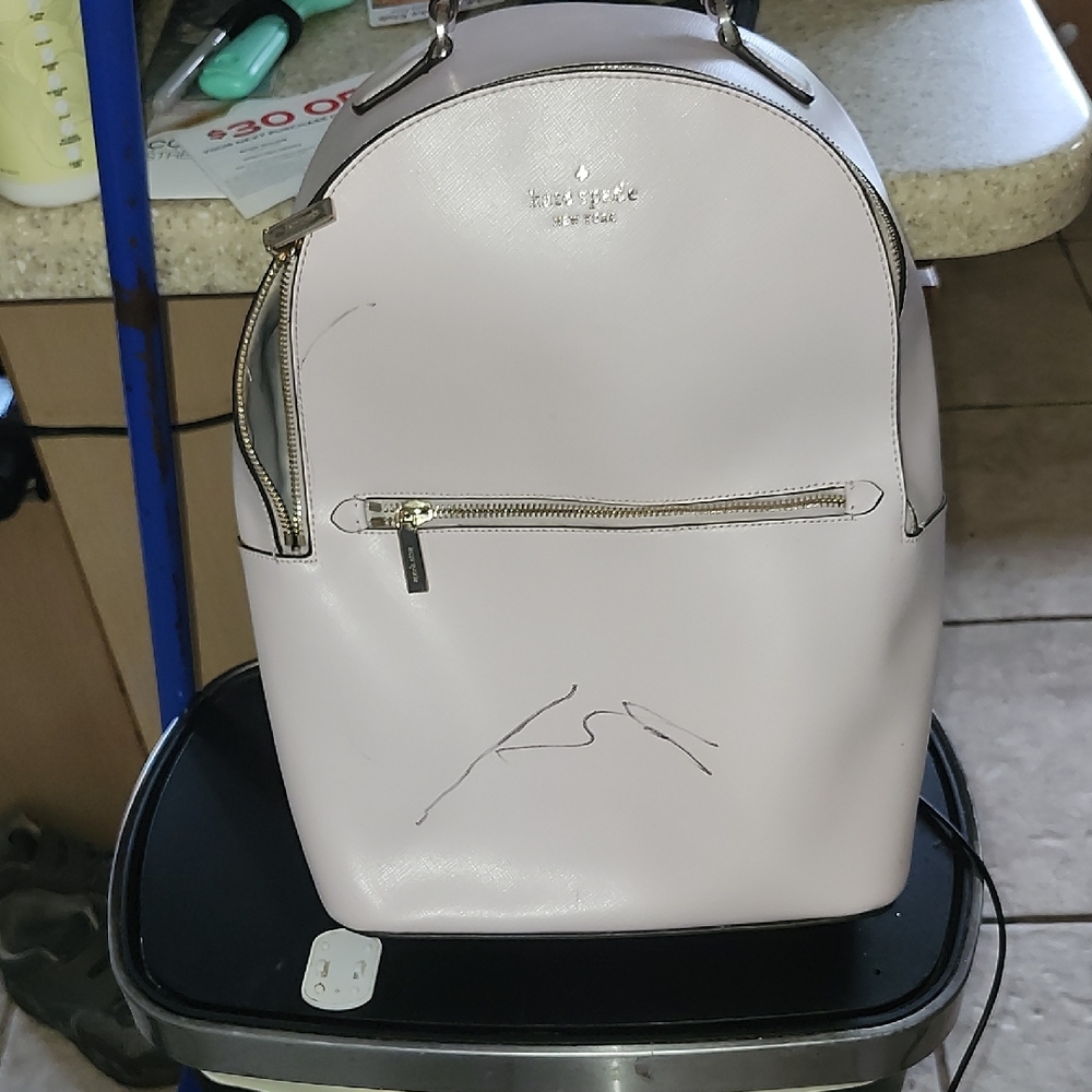 Kate Spade Light Purple Backpack With Flaws